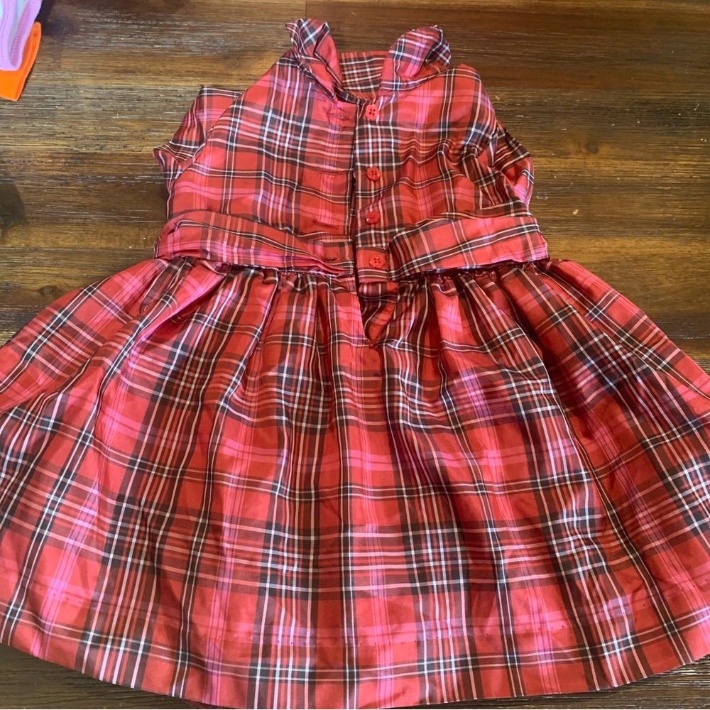 Gap Holiday Dress Plaid 6-12 months